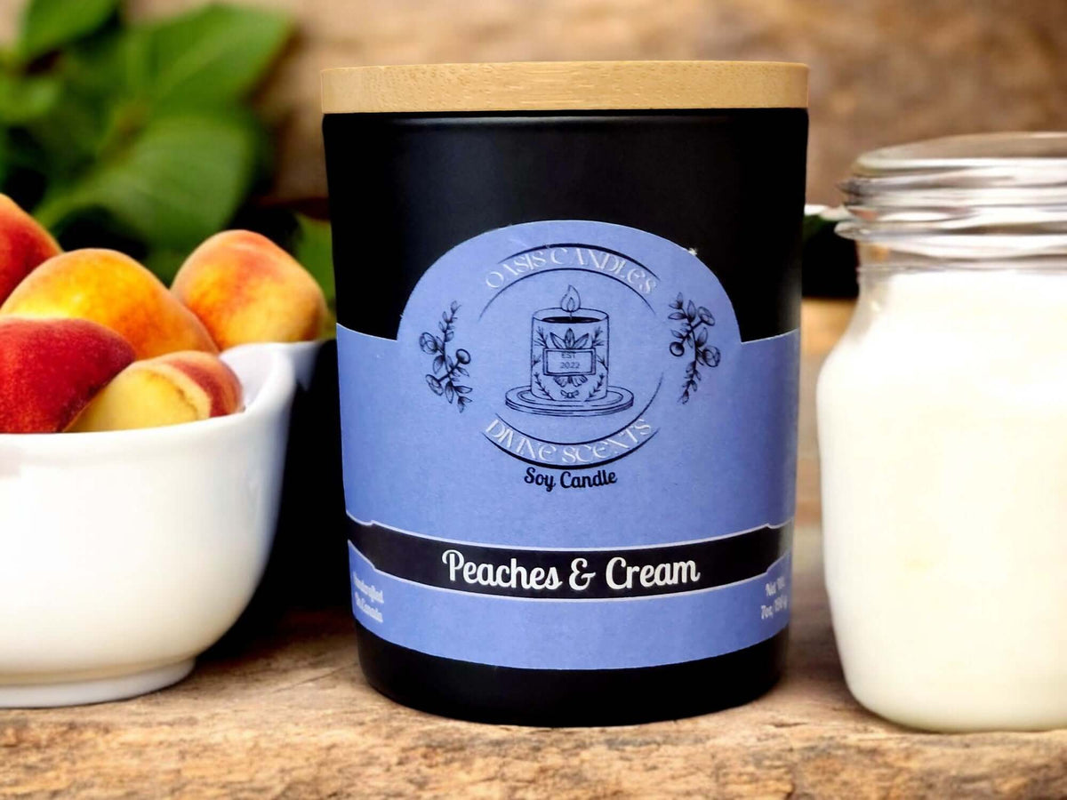 Peaches & Cream 7oz Candle