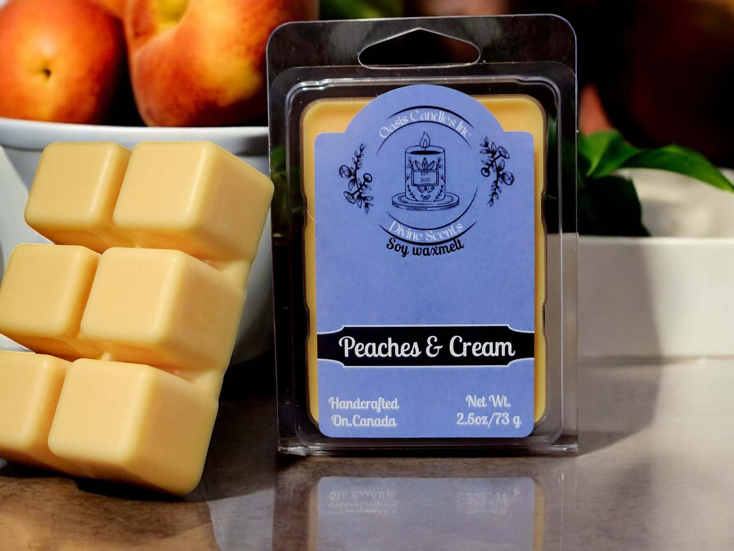 Peaches & Cream wax melt