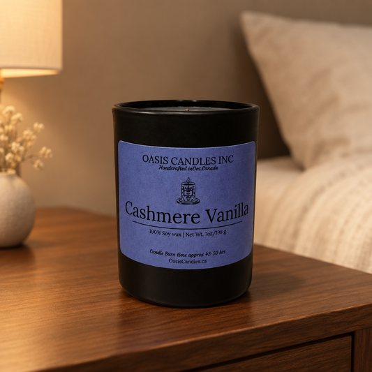 Cashmere Vanilla cozy evening scene