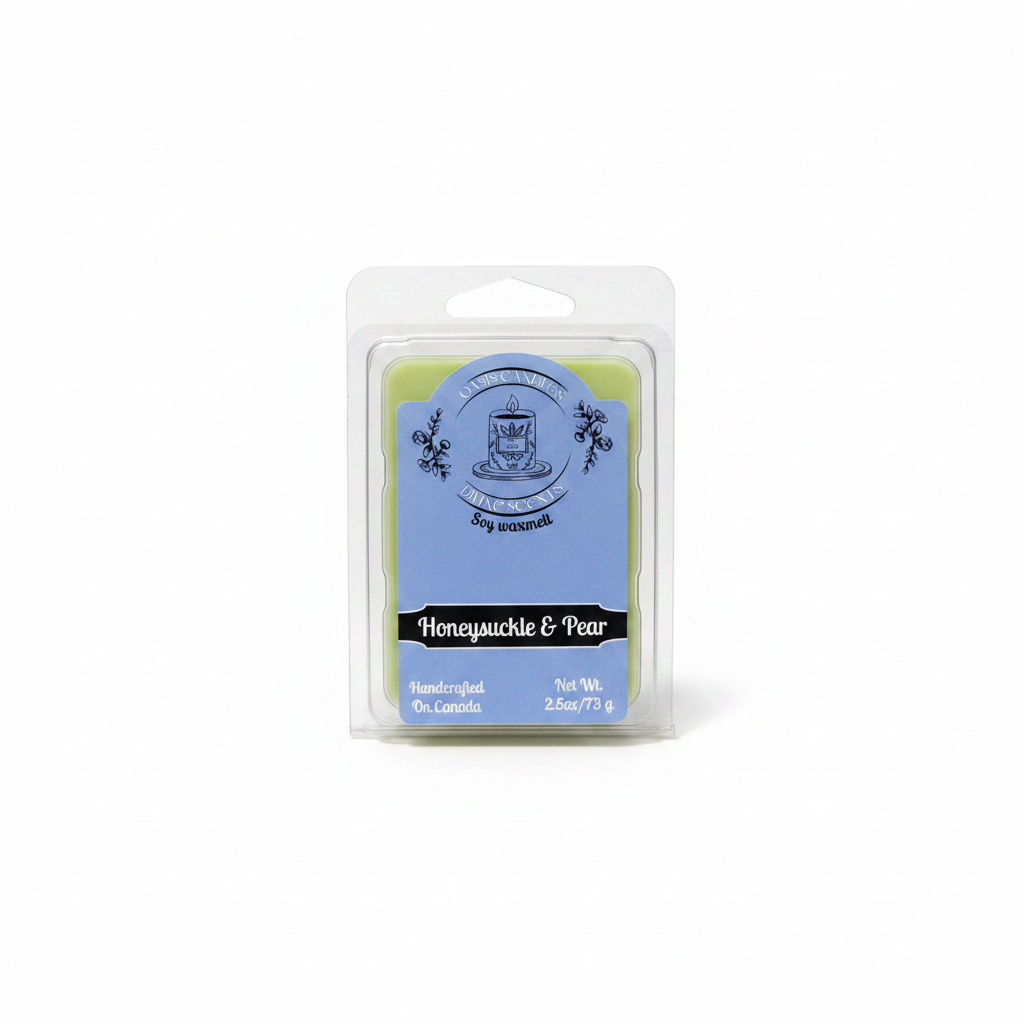 Honeysuckle & Pear Wax Melt – Clean Hero Shot
