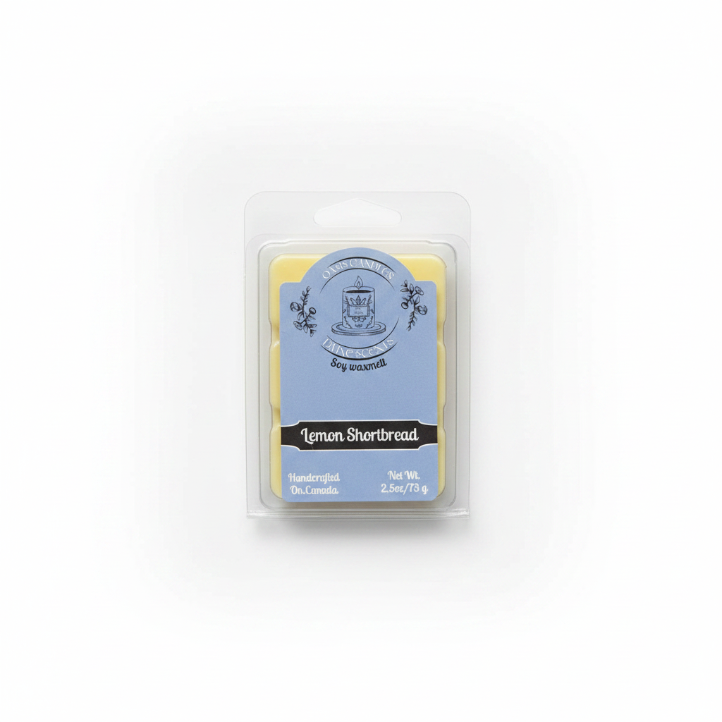 Lemon Shortbread Wax Melt – Clean Hero Shot