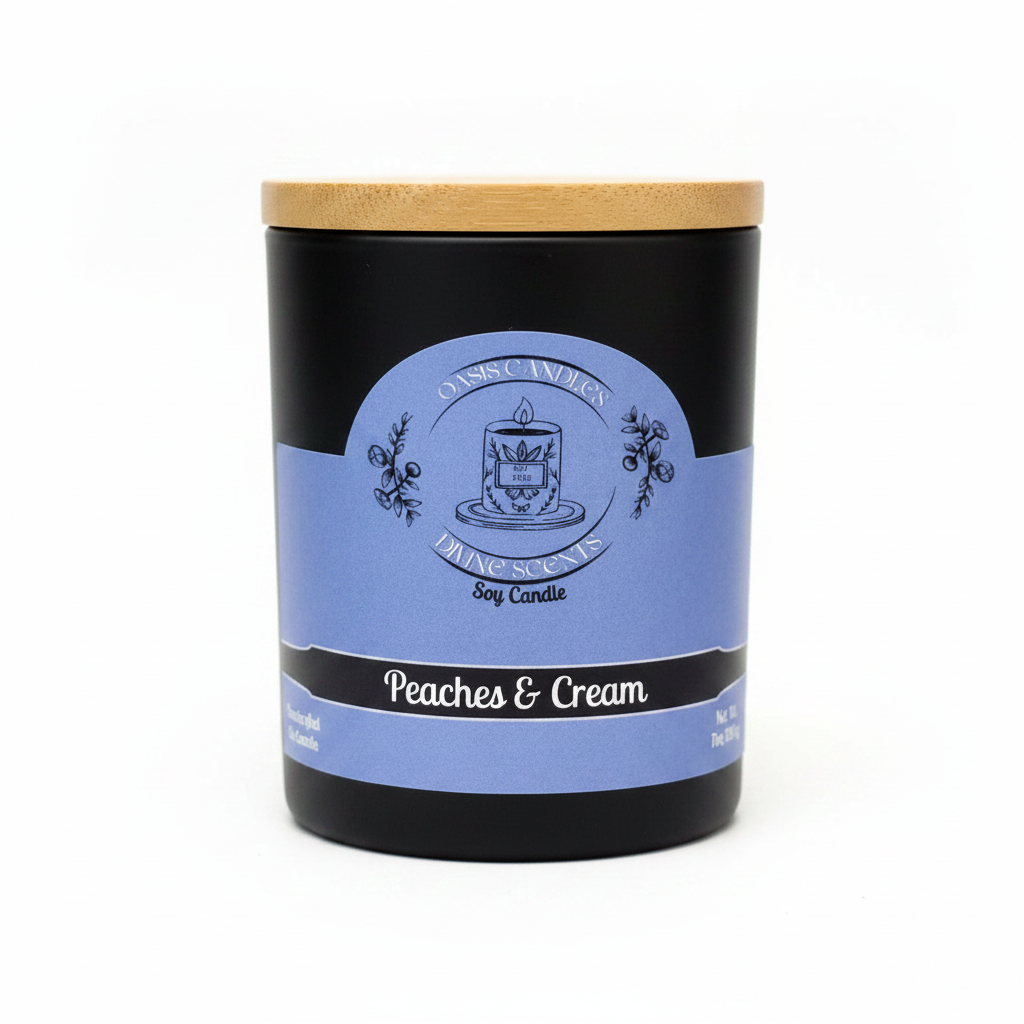 Peaches & Cream Candle – Clean Hero Shot