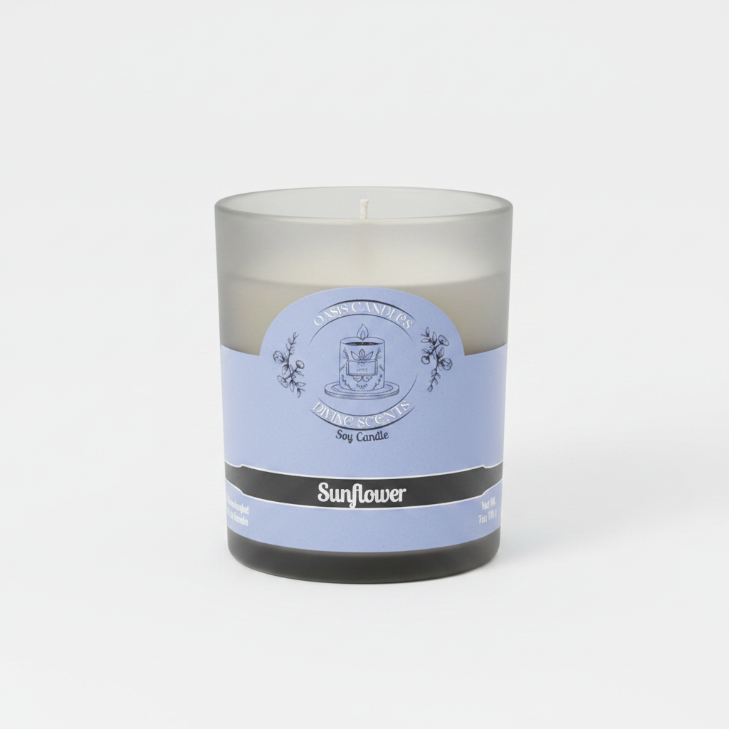 Sunflower Candle – Clean Hero Shot