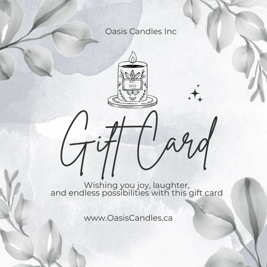 Oasis Candles Inc. Gift card
