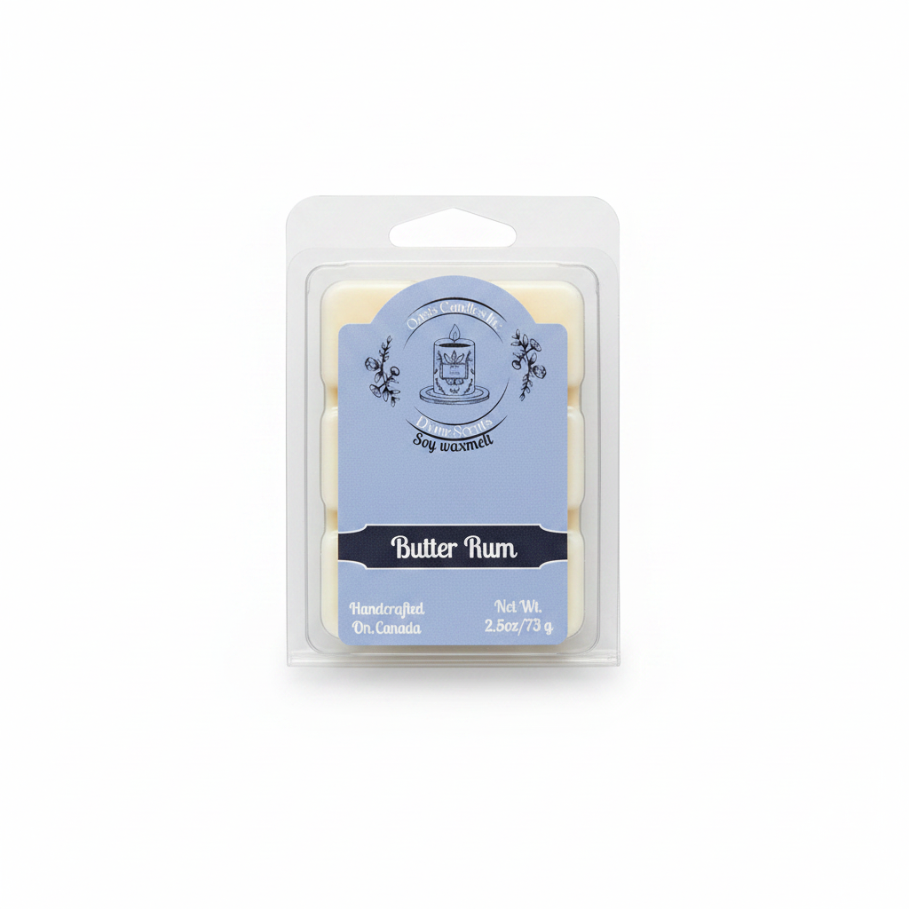 Butter Rum Wax Melt – Clean Hero Shot