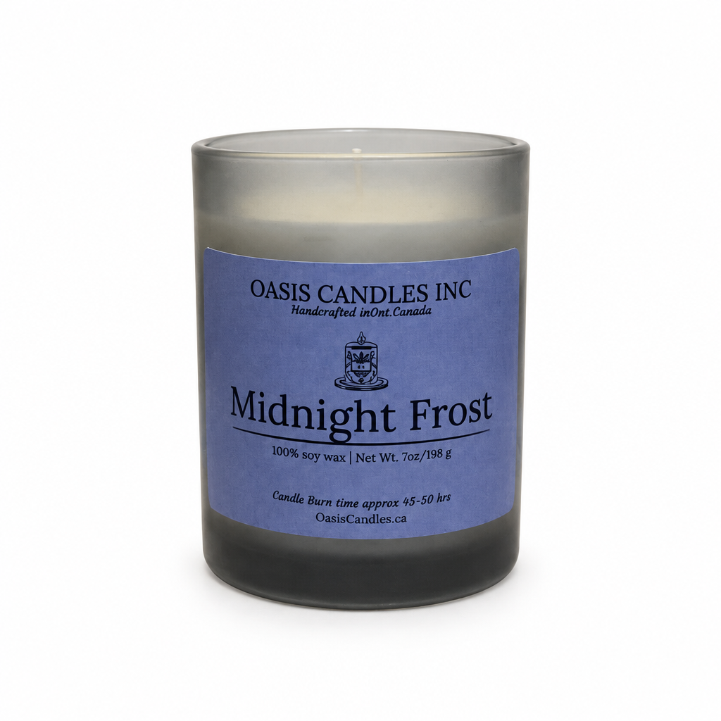 Midnight Frost solid white background
