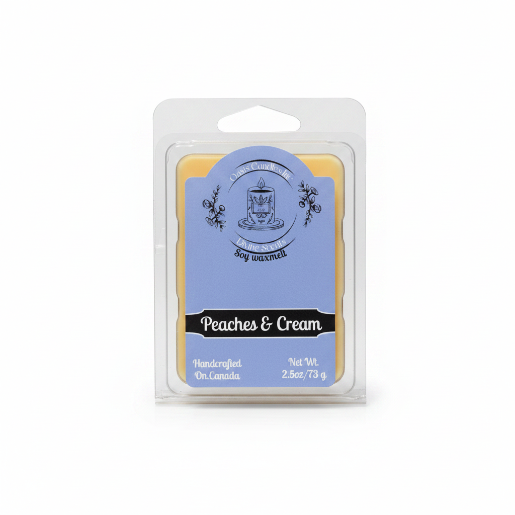 Peaches & Cream Wax Melt – Clean Hero Shot