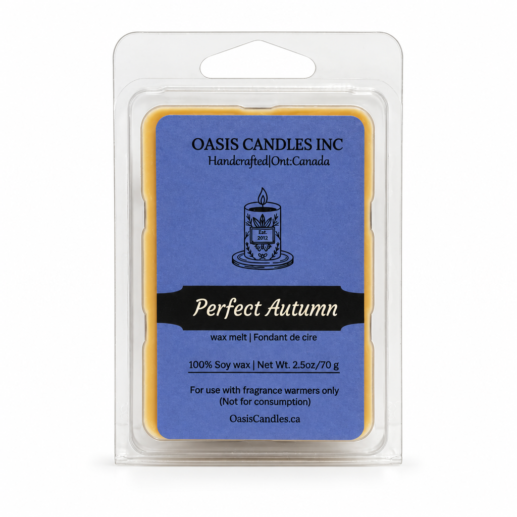 Perfect Autumn wax melts solid white background