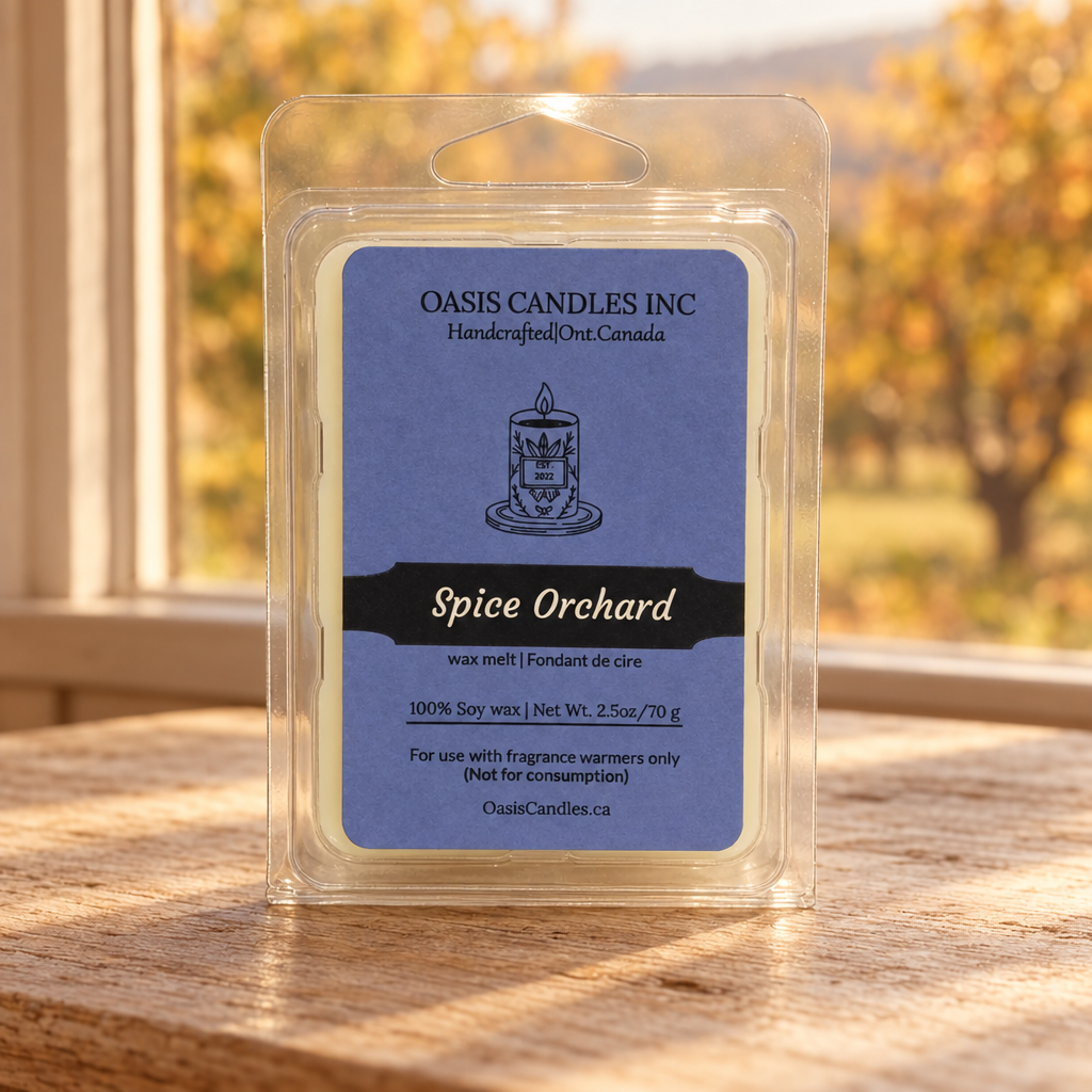 Spice Orchard wax melts orchard scene