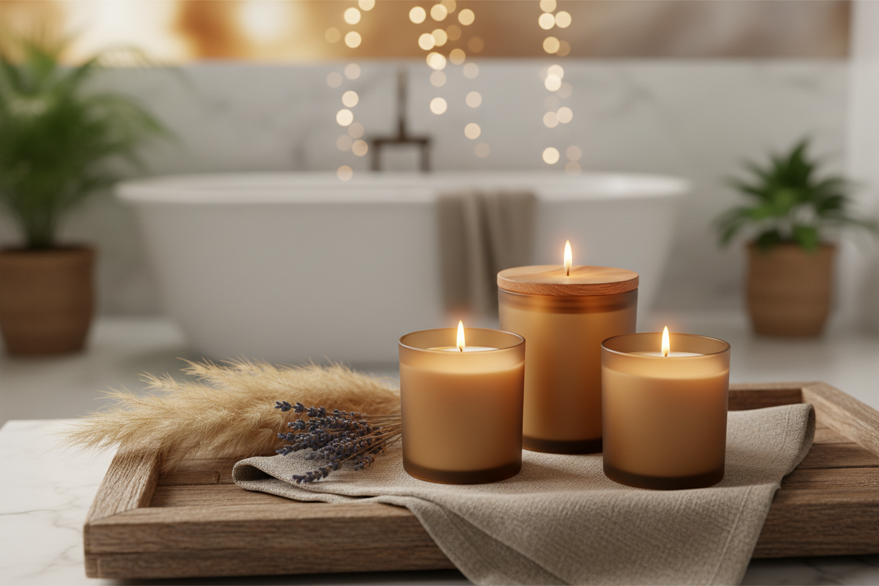 Wooden tray spa hero